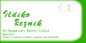ildiko reznik business card